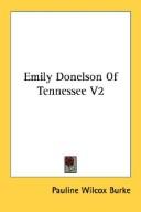 Cover of: Emily Donelson Of Tennessee V2