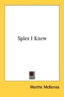 Cover of: Spies I Knew