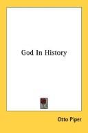 Cover of: God In History
