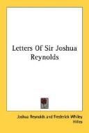 Cover of: Letters Of Sir Joshua Reynolds