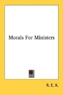 Cover of: Morals For Ministers