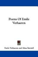 Cover of: Poems Of Emile Verhaeren by Emile Verhaeren
