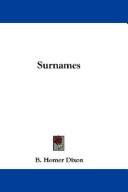 Surnames by Benjamin Homer Dixon