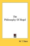 The philosophy of Hegel by W. T. Stace