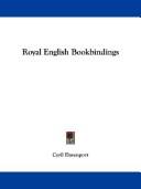 Cover of: Royal English Bookbindings