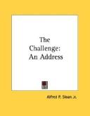 Cover of: The Challenge by Alfred P. Sloan Jr.
