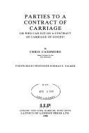 Cover of: Parties to a Contract of Carriage | Chris Cashmore