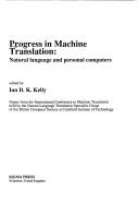 Cover of: Progress in Machine Translation