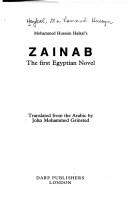 Cover of: Mohammed Hussein Haikal's Zainab by Muḥammad Ḥusayn Haykal