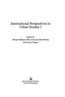 Cover of: International Perspectives In Urban Studies by Ronan Paddison