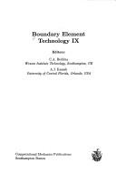 Cover of: Boundary Element Technology IX