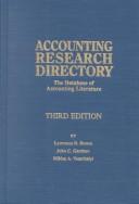 Cover of: Accounting Research Directory: The Database Ofaccounting Literature