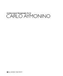 Cover of: Carlo Aymonino (Architectural Monographs, No. 45)