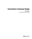 Cover of: International Landscape Design by Robert Holden