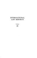 Cover of: International Law Reports by 