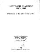 Cover of: Nonprofit Almanac 1992-1993 | Virginia A. Hodgkinson