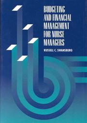 Cover of: Budgeting and financial management for nurse managers