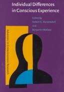 Cover of: Individual Differences in Conscious Experience (Advances in Consciousness Research) by 