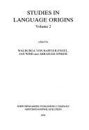 Cover of: Studies in Language Origins by Walburga Von Raffler-Engel, Jan Wind