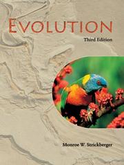 Cover of: Evolution by Monroe W. Strickberger