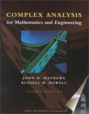 Cover of: Complex analysis for mathematics and engineering by John H. Mathews