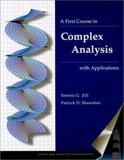 Cover of: A First Course in Complex Analysis by Dennis Zill, Dennis G. Zill