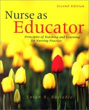 Cover of: Nurse as Educator by Susan Bacorn Bastable