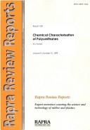 Cover of: Chemical Characterisation of Polyurethanes by M.J. Forrest