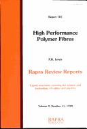 Cover of: High Performance Polymer Fibres: Review Reports