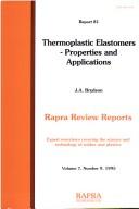 Cover of: Thermoplastic Elastomers by J. A. Brydson