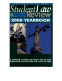 Cover of: Student Law Review Yearbook 2000