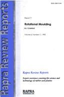 Cover of: Rotational Moulding by R.J. Crawford