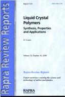 Cover of: Liquid Crystal Polymers: Review Reports