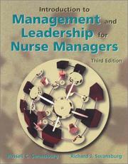 Cover of: Introduction to Management and Leadership for Nurse Managers (3rd Edition)