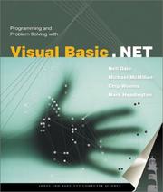 Cover of: Programming and Problem Solving with Visual Basic .NET by Nell B. Dale