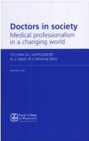 Cover of: Doctors in Society