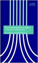 Cover of: Mainstreaming Human Rights in Whitehall and Westminster