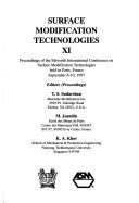 Surface Modification Technologies by T. S. Sudarshan