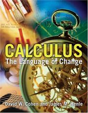 Cover of: Calculus by David William Cohen, James M. Henle
