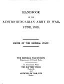 Cover of: Handbook of the Austro-Hungarian Army in War, June 1918