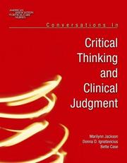 Cover of: Conversations in critical thinking and clinical judgment | 