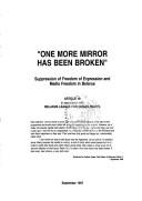 Cover of: "One more mirror has been broken" by 