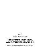 Cover of: The Substantial and the Essential