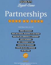 Cover of: Partnerships step-by-step by David Minars