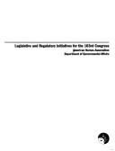 Cover of: Legislative and Regulatory Initiatives for the 103rd Congress by Department American Nurses Associati, American Nurses Association.