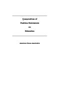 Cover of: Compendium of position statements on education