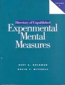 Cover of: Directory of unpublished experimental mental measures.