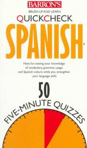 Cover of: Quick check Spanish