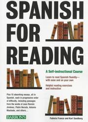 Cover of: Spanish for Reading by Fabiola Franco, Karl C. Sandberg