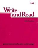 Cover of: Write and Read Books Ea (Write and Read)